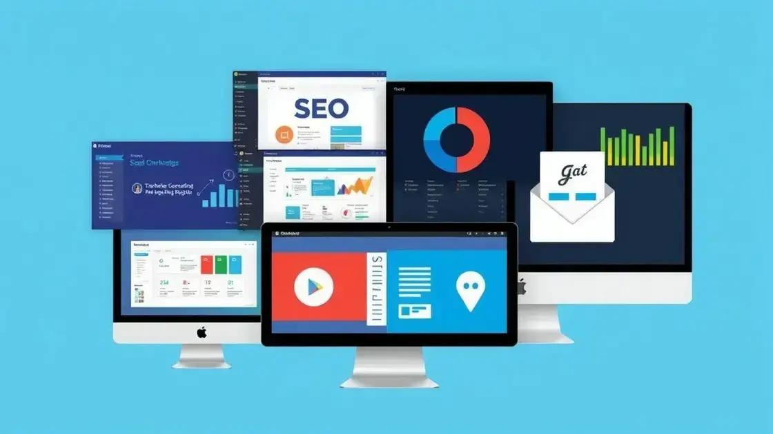 Principais categorias de ferramentas de marketing digital