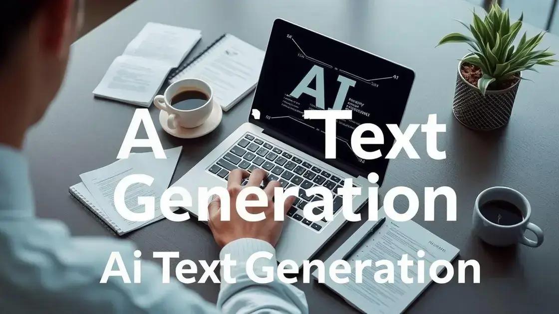 Geração de texto com IA: Descubra como transformar suas ideias em palavras