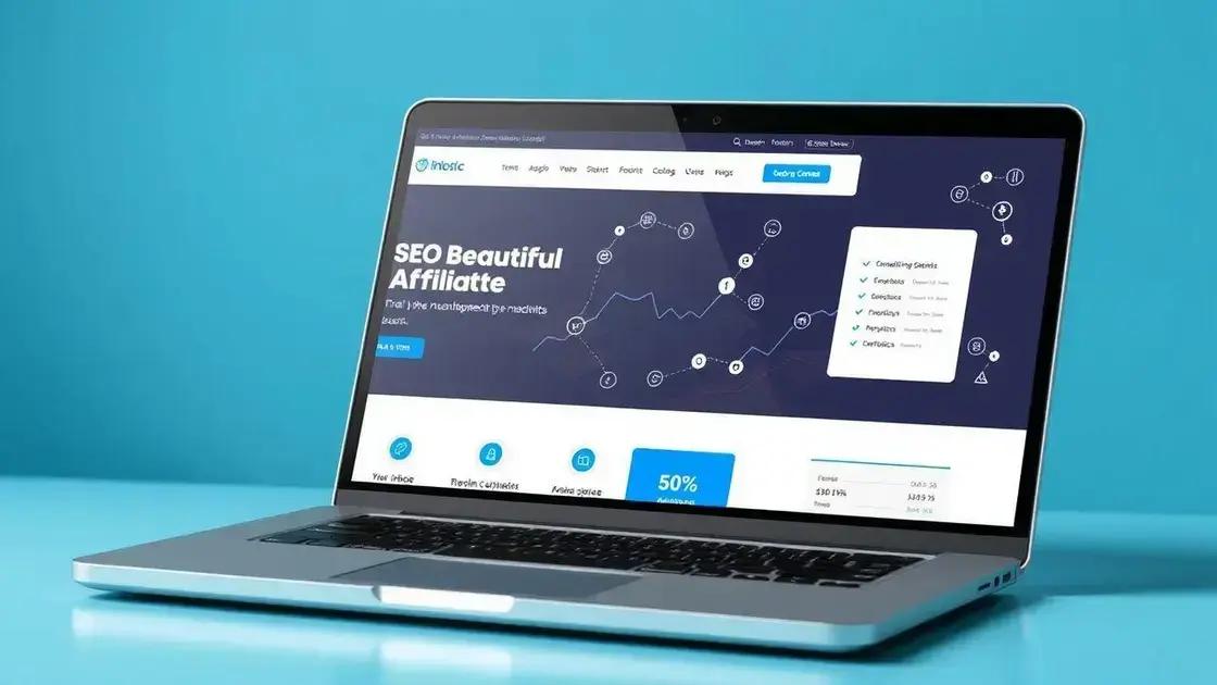 Geração de mini sites de afiliados otimizados por IA para SEO