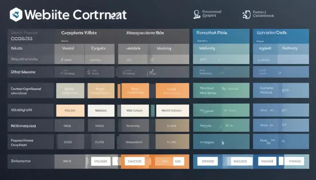 Comparação entre plataformas de criação de sites