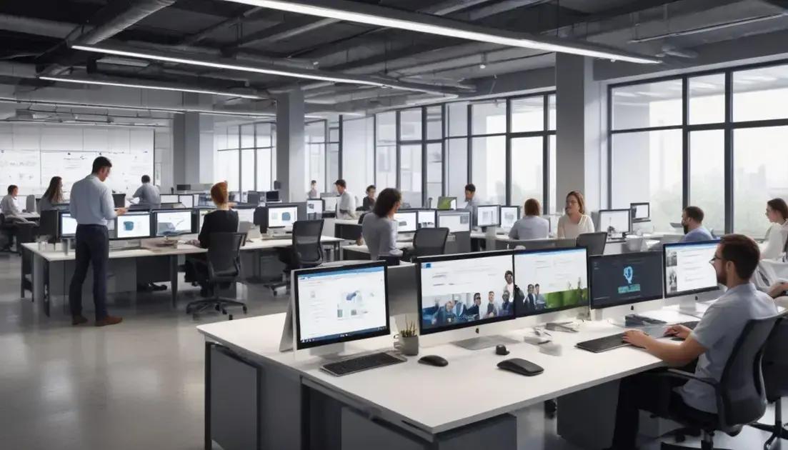 Como um site otimiza processos internos