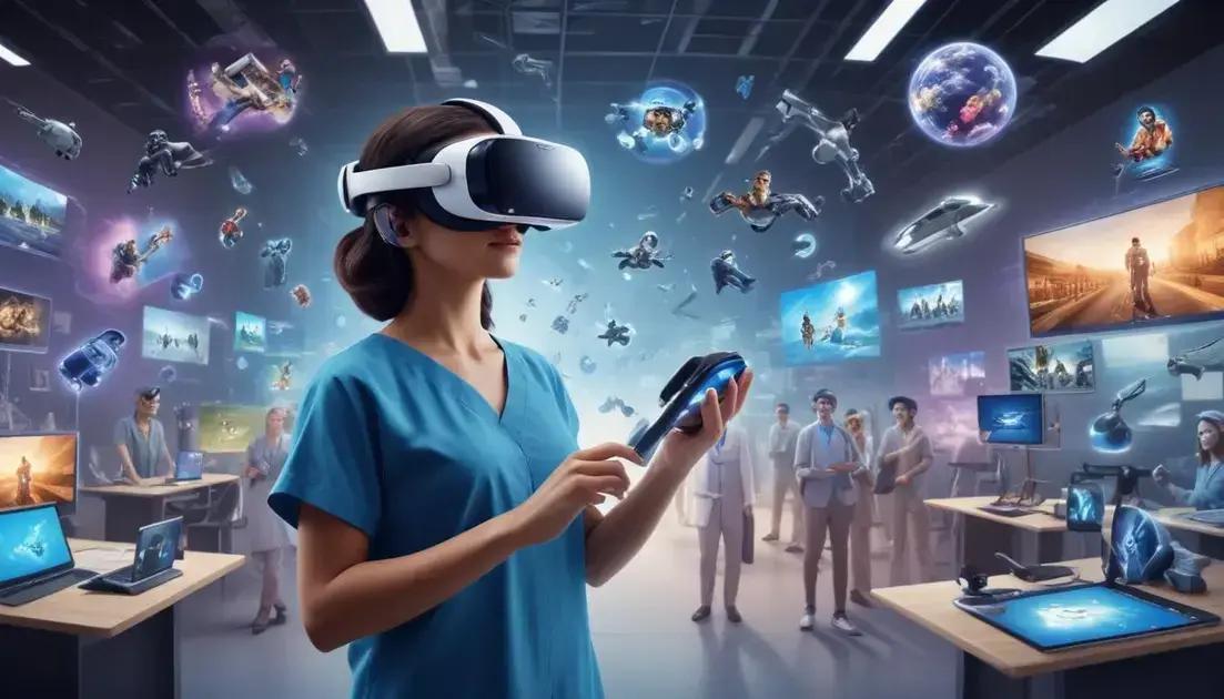Aplicações da realidade virtual em várias indústrias